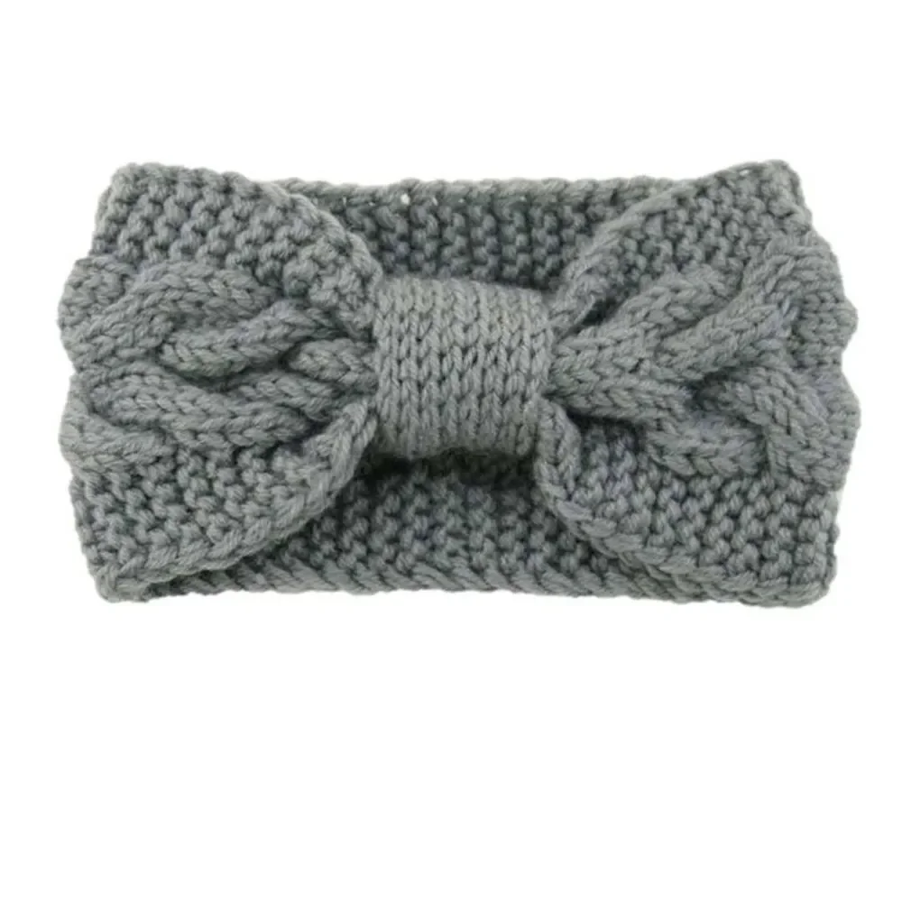 Bluish Grey Ladies Knot Winter Headband - Brand New